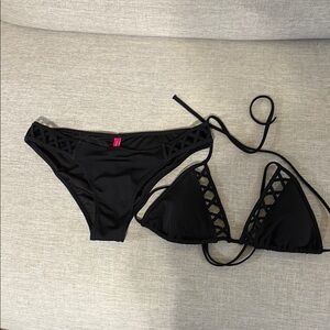 Victoria's Secret Black Bikini Set Timeless Swimwear